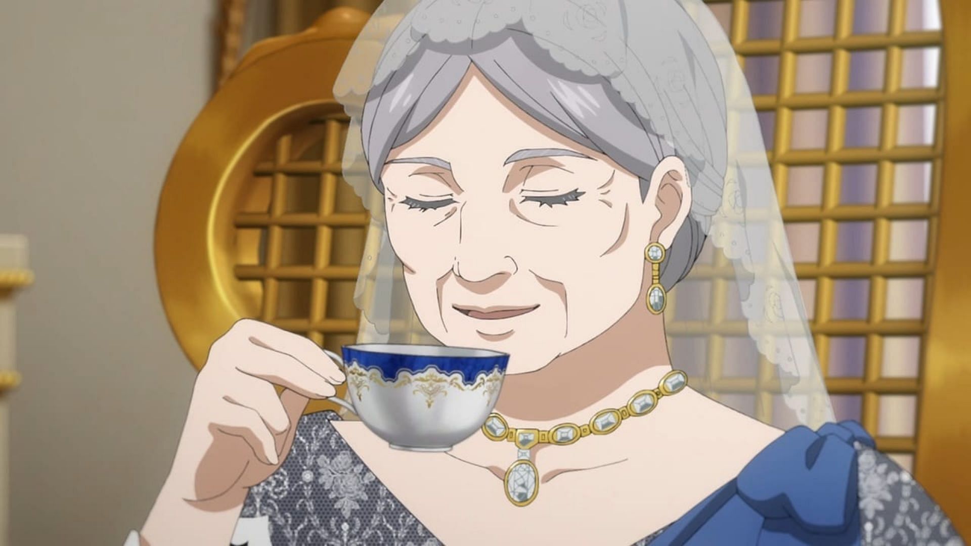 The Queen, as seen in the episode (Image via CloverWorks)